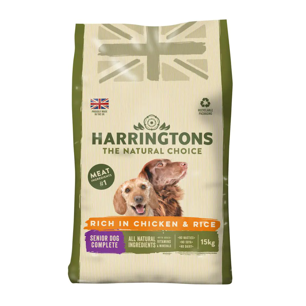 Harringtons senior on sale dog food 15kg